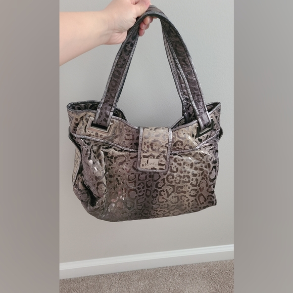 Kooba 'Natasha' Leopard Print Convertible Tote Bag - Picture 3 of 4